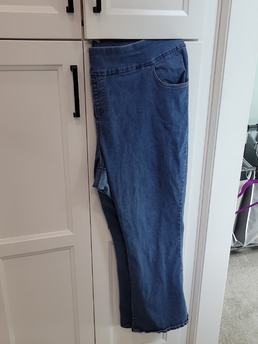 26W Woman Within Dark Blue Stretch Jeans